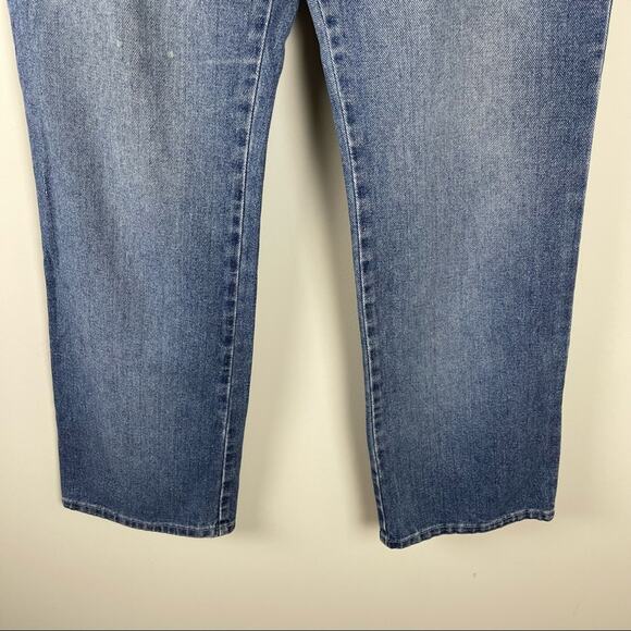 Vintage New York & Co blue 90s high waisted boot cut jeans 12 - Picture 4 of 9